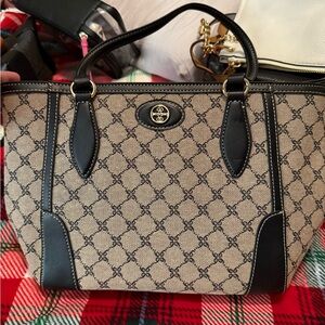 Nine West Beige and Black Women's Tote Bag